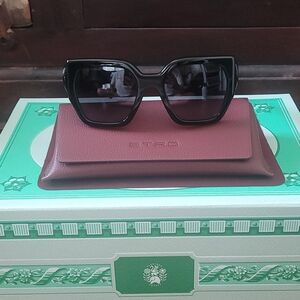 NEW Etro Paisley Black Women's Sunglasses